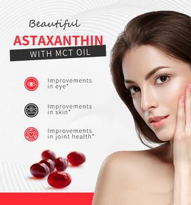 توريد OEM/ODM مكملات العلامة التجارية الخاصة أستازانتين المكملات الغذائية 12 ملغ أستازانتين 60 كبسولات سوفتجي - Product Image 2