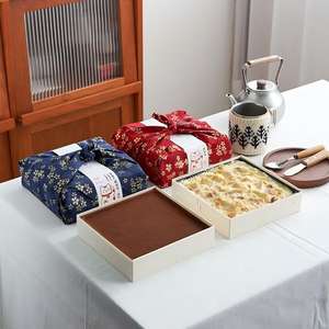 Tissu d'emballage personnalisé en coton 100 % écologique, style festif national, pour cadeaux de fin d'année et emballage de pâtisseries, vente en gros - Product Image 5