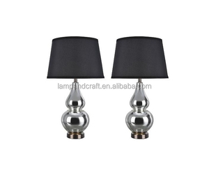 Iron LED Table <b>Lamp</b> With USB <b>Charging</b> Port, Nickel for USA and UK Middle East Market - Product Image 6
