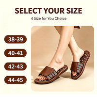 Chaussons de massage des points d'acupuncture pour les pieds, 4 tailles, antidérapants et massants, sandales d'acupression pour femmes et hommes, favorisent la circulation sanguine