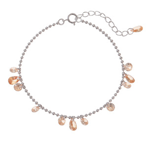 S925 argent nouvelle étoile rivière <span class=keywords><strong>Bracelet</strong></span> pour femmes haut <span class=keywords><strong>de</strong></span> gamme Style coréen Ins tendance gland bijoux Zircon charme plaqué or pour cadeau - Product Image 4