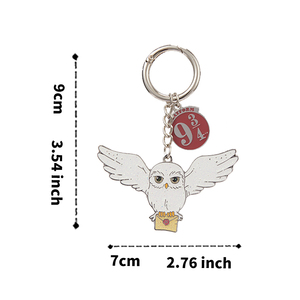 Porte-clés Hedwig <span class=keywords><strong>de</strong></span> la série <span class=keywords><strong>Harry</strong></span> <span class=keywords><strong>Potter</strong></span> <span class=keywords><strong>de</strong></span> MINISO, adorable objet <span class=keywords><strong>de</strong></span> collection pour les fans, porte-clés multifonctionnel, jouets en gros - Product Image 4