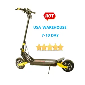 US Warehouse 10 Inch 2000W Two Motor Front Rear Disc Brake Adult Foldable Electric Scooter VDM 10