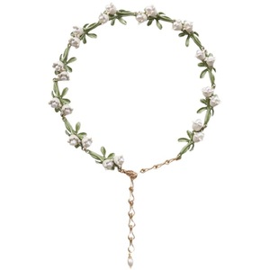 Conjunto de Joyería de Perlas de Agua Dulce con Diseño de Orquídea Blanca y Hoja de Lirio, Collar, Pulsera y Aretes, Gran Venta 2026 - Product Image 5