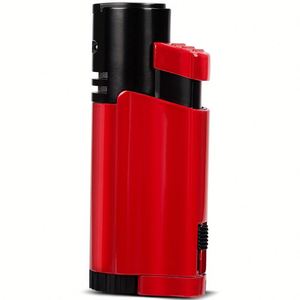 Jet Torch Cigar <b>Lighter</b> with Cigar Punch <b>Windproof</b> Refillable Butane Cigarette <b>Lighter</b> for Cigar Custom Logo Wholesale Bulk - Product Image 3