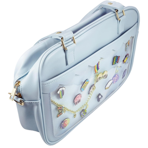 Sac messager carré Ita en cuir PU pour femme, vente directe d'usine, étanche, durable, fermeture éclair, grande capacité - Product Image 1