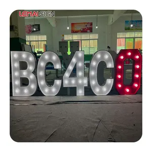 Props Wedding Decoration Wedding Party Large Alphanumeric Symbols 3 feet 4 feet Large Numbers Giant Glow Letter Led Letter