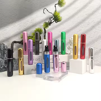 Échantillon gratuit flacon présentoir de parfum teinté sexy personnalisé de 10ml atomiseur rond rechargeable vaporisateur de parfum décant avec logo