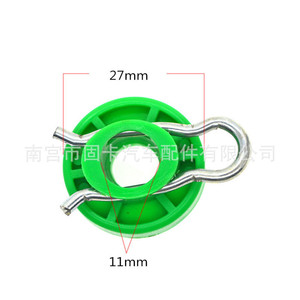 Green <b>Window</b> Regulator Roller 27mm 11mm For Saab Volvo Electric <b>Windows</b> Replacement Part 4493433 - Product Image 1