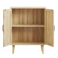 Meuble buffet à chaussures moderne en bois à 2 portes, style simple, décoré, durable, gain de place, pour salon, bar à domicile