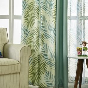Rideaux Occultants en Polyester <span class=keywords><strong>de</strong></span> Haute Qualité à Grand Motif <span class=keywords><strong>de</strong></span> Feuilles Imprimé, Style Moderne, pour Salon - Product Image 2