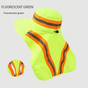 Foldable <b>Cap</b> Upf 50+ High Visibility Reflective Outdoor Neck Protector Uv <b>Large</b> Brim Sun Protection Hat Quick Dry - Product Image 2