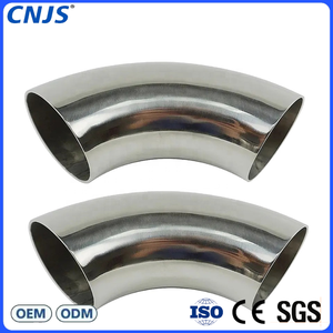 Coude sanitaire en acier inoxydable CNJS 32 mm à souder, raccord de tuyauterie à tête carrée à <span class=keywords><strong>90</strong></span> degrés pour l'ingénierie de construction - Product Image 1