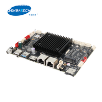 Placa Base Industrial ARM RK3588 Cortex-A76 Cortex-A55 2 Lan LPDDR4 8G EMMC 64G 6 USB SIM WIFI6 BT5.0 GPS para Señalización Digital