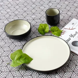 New design portuguese style ceramic porcelain restaurant cookware sets plates dishes tableware dinnerware set