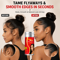 Cire coiffante en stick OEM sous marque privée pour tous types de cheveux, anti-frisottis, fixation forte, vente en gros fabricant