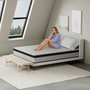 Nữ Hoàng Kích thước nệm trong một hộp Bộ nhớ bọt lai với hỗ trợ khoanh vùng & certipur-us cạnh cứu trợ cho khách sạn - Product Image 1