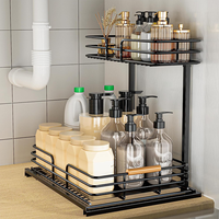 Nouvelle mode étagère à épices coulissante armoires de cuisine panier accessoires organisateur tiroirs d'angle étagère