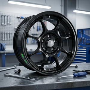 Jantes en alliage de 15 à 19 pouces, couleur noir hyper et noir mat, en stock, prix d'usine, bonne qualité - Product Image 1