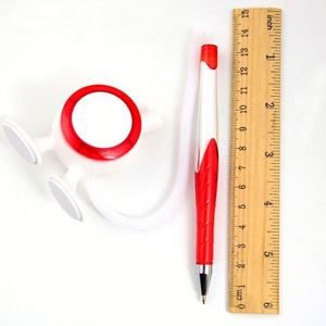 1.0Mm Plastic Ballpoint <b>Pen</b> With Dual-Footed Base for Hospital, Bank, and Hotel Reception Desks - Product Image 3