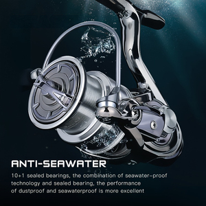 EXIST Moulinets de pêche ultralégers en métal pour eau salée <span class=keywords><strong>ou</strong></span> eau douce <span class=keywords><strong>Moulinet</strong></span> de pêche pour truite - Product Image 2