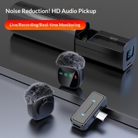 Microphone Lavalier Sans Fil H26 avec Stockage Magnétique, Mini Micro Cravate 20Hz-20KHz 60dB SNR pour Enregistrement et Diffusion en Direct
