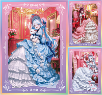 Cartes à collectionner en acrylique A4 Mika Cherry Lips, cartes à échanger mignonnes pour filles, cartes de loisirs Goddess Story, vente en gros