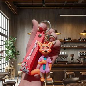 ชุดพวงกุญแจซิลิโคนตัวละครจาก Zootopia จูดี้ ฮอปส์ นิค ไวลด์ พวงกุญแจสำหรับกระเป๋า กุญแจรถ ของขวัญ - Product Image 4