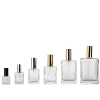Envase de Vidrio Cuadrado para Perfume, Fragancia para el Hogar, 30ml 50ml 100ml, Botellas Personalizadas para Spray de Aromatizante con Tapa