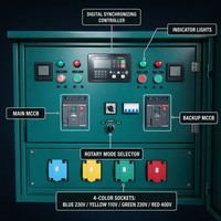 Panneau de synchronisation professionnel pour contrôle de générateur 100A-630A Classe 0.5 Phase 0.1 Degré pour armoire d'exploitation de micro-réseau solaire photovoltaïque