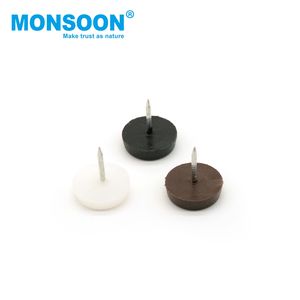 Pièce de base de meuble Quincaillerie de <span class=keywords><strong>protection</strong></span> du sol <span class=keywords><strong>Chaise</strong></span> en caoutchouc Table de canapé Patte mobile Coussinets coulissants Pieds de meuble en plastique Glide Nail - Product Image 1