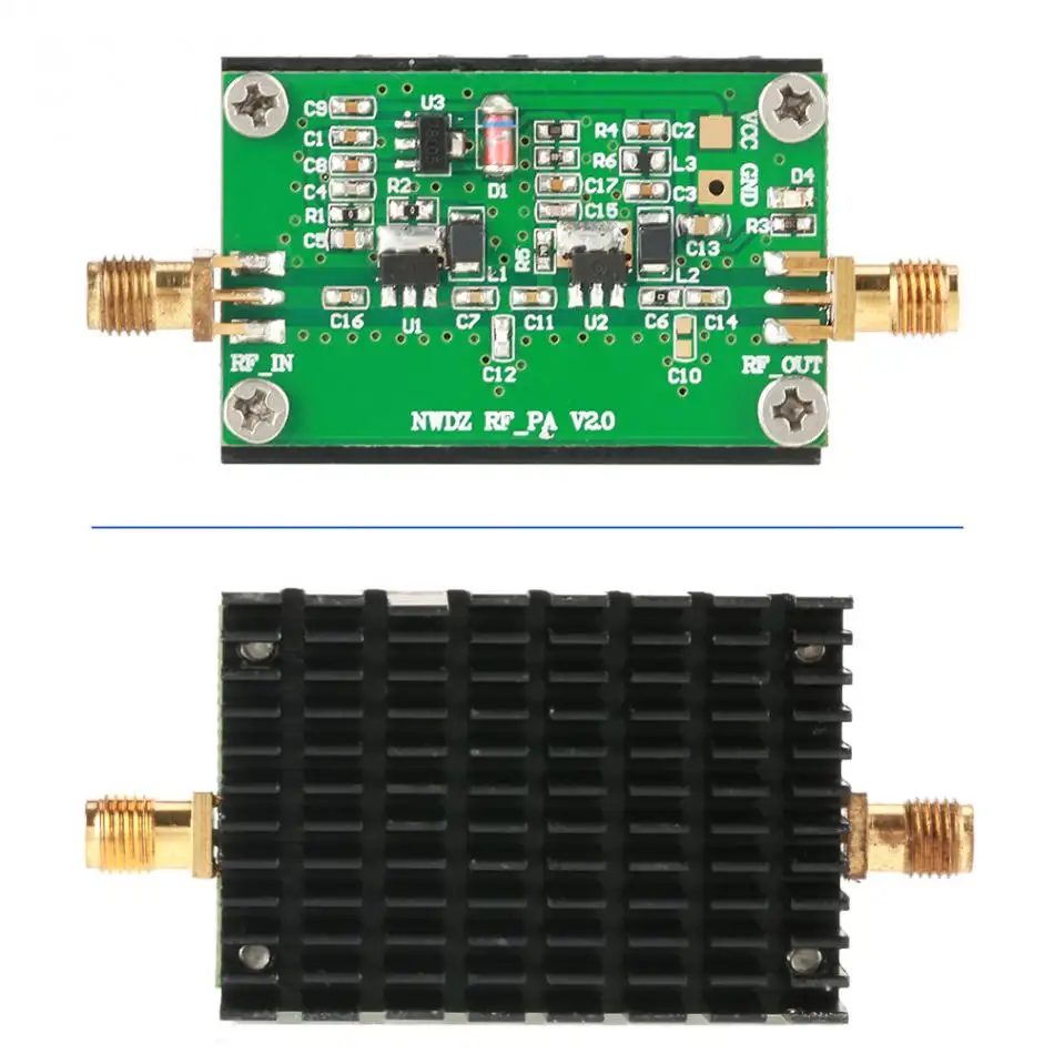 RF AmplifierBoard 2MHz-700MHZ geniş bant RF güç amplifikatörü 3W HF VHF UHF FM verici RF güç amplifikatörü radyo için