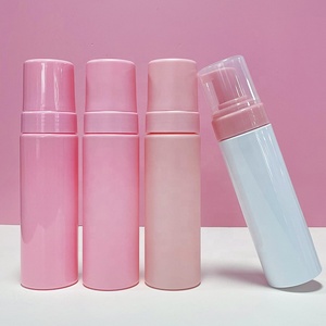 Wholesale 30ml 50ml 100ml 120ml 150ml 200ml Glossy Pink Mousse Plastic Face Cleanser <strong>Pump</strong> <strong>Foaming</strong> Bottles for Soap Dispenser - Product Image 3