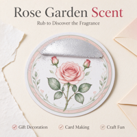 Autocollants parfumés personnalisés, patchs d'huile aromatique, autocollants olfactifs à gratter et sentir avec impression de parfum