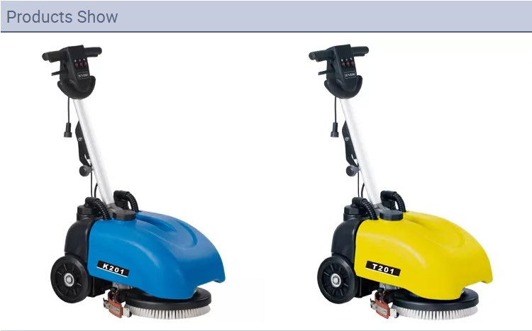 Customized   Intelligent auto Hand Push Floor Scrubber Gyms Cleaning Machine