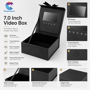 Invitación <span class=keywords><strong>de</strong></span> Boda <span class=keywords><strong>de</strong></span> Lujo Superlieur, Regalo <span class=keywords><strong>de</strong></span> Aniversario, Pantalla IPS <span class=keywords><strong>de</strong></span> 7 Pulgadas con Reproducción Automática, Interruptor Magnético, Impresión CMYK, Caja <span class=keywords><strong>de</strong></span> <span class=keywords><strong>Video</strong></span> <span class=keywords><strong>de</strong></span> 7 Pulgadas - Product Image 6