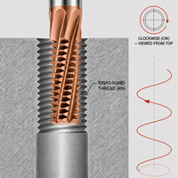 Fraise à fileter à profil complet UNC UNF haute efficacité pour acier, fraise à fileter CNC revêtue, usage général, spirale profonde, anti-adhérence