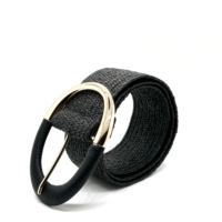 Ceinture élastique réglable OEM avec boucle en alliage, confortable, légère, douce, tendance, décorative, en sangle extensible, sans trous
