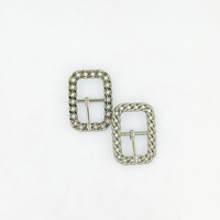Boucle à ardillon carrée Boucle de chaussure en métal Boucle de ceinture à clip de chaussure Ceinture de réglage