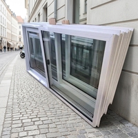 Fenêtre coulissante simple vitrage en alliage d'aluminium à isolation thermique, anti-vent et étanche, pour entrepreneur en construction