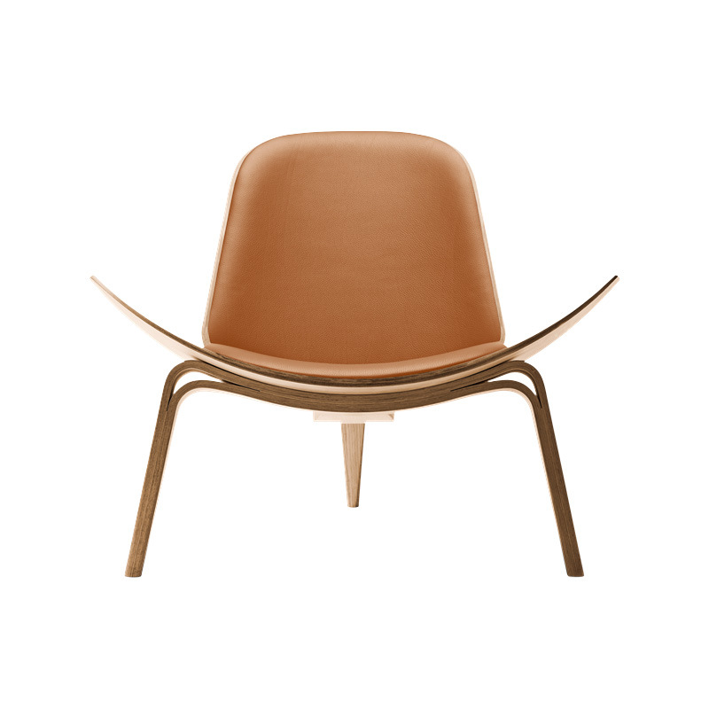 brown-orange genuine leather