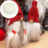 Tissu en fourrure synthétique de lapin en polyester, bande de fourrure synthétique moelleuse pour la décoration de Noël