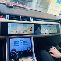 Pemutar DVD mobil layar ganda 12.3 inci Android 13, pemutar DVD Mobil layar sentuh navigasi Land Rover Sport 2014-2019 mendukung permainan mobil nirkabel