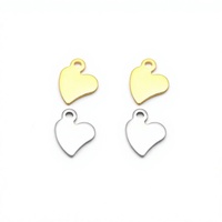 Accessoires en acier inoxydable : Plaque de finition, petit pendentif, cœur de pêche, étoile à cinq branches, nœud, couronne – Plusieurs options, non usiné par CNC