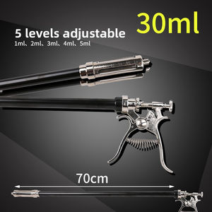 Langarm-Veterinärspritze Verstellbare Kontinuierliche Impf-Langstab-Injektion für Rinder Wiederverwendbar 30ML 50ML Verlängert - Product Image 4