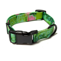 Collier d'entraînement pour chien personnalisé, imprimé par sublimation, avec sangle réglable à dégagement rapide, design tendance