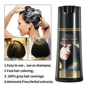 Shampoo per capelli di colore naturale marrone nero proteico 250ml 500ml