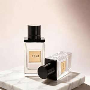 High-quality Custom Magnetic Cap 100ml square <b>Empty</b> Spray Perfume Luxury Unique Glass Bottle with <b>Box</b> Packaging - Product Image 1
