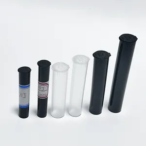 78mm Pré rouleau tubes en plastique Bocal en plastique Hermétique Odeur Verrouillage Durable Flacons Tubes bouteille pressée 78mm