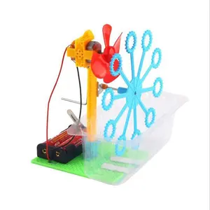 Diy Bubble Maker Machine Kids Puzzel Gemonteerd Speelgoed Vroege Onderwijs Speelgoed Natuurkunde Onderwijs